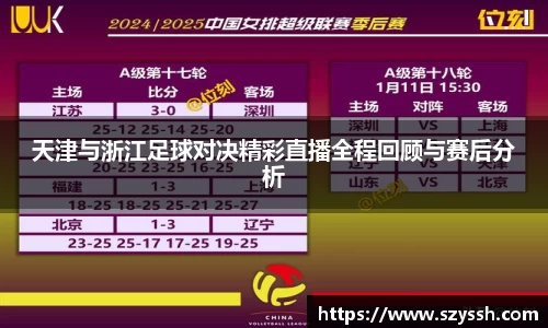 天津与浙江足球对决精彩直播全程回顾与赛后分析
